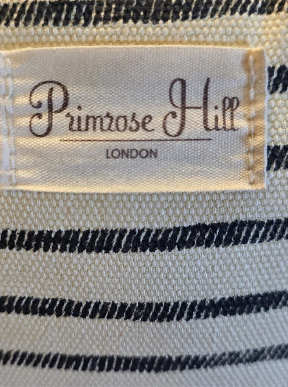 Primrose Hill London Striped Cosmetic Bag - Dual Compartment Like NEW